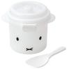 Skater Microwave Rice 1 Cup with Steamer Miffy UDG1 Cooker, Capacity, Rack, Design, 640ml,