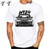 New Summer Fashion Men Short Sleeve W124  Quot Dirty Style TShirt Boy Sport Casual White Tops Vintage Car Hip HopTees