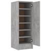 VidaXL Shoe Cabinet Concrete Grey 32x35x92 Cm Chipboard 808976