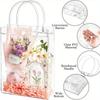 12 Stück Klarsicht-Geschenktüten aus Kunststoff mit Henkel Wiederverwendbare Party-Gastgeschenktüten Geschenkverpackungstüte Einkaufstüte für Boutique Hochzeit Geburtstag Party-Gastgeschenk Partytüte