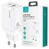USAMS Land. Network. T41 Usb-C+Usb Gan 47Wpd+Qc (OnlyHead) Fast Charging White/White Cc137Tc02 (Us-Cc137)