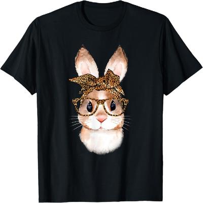 Uroczy Króliczek Wielkanocny Mama Leopardzik Wielkanocny Rok Królika Koszulka