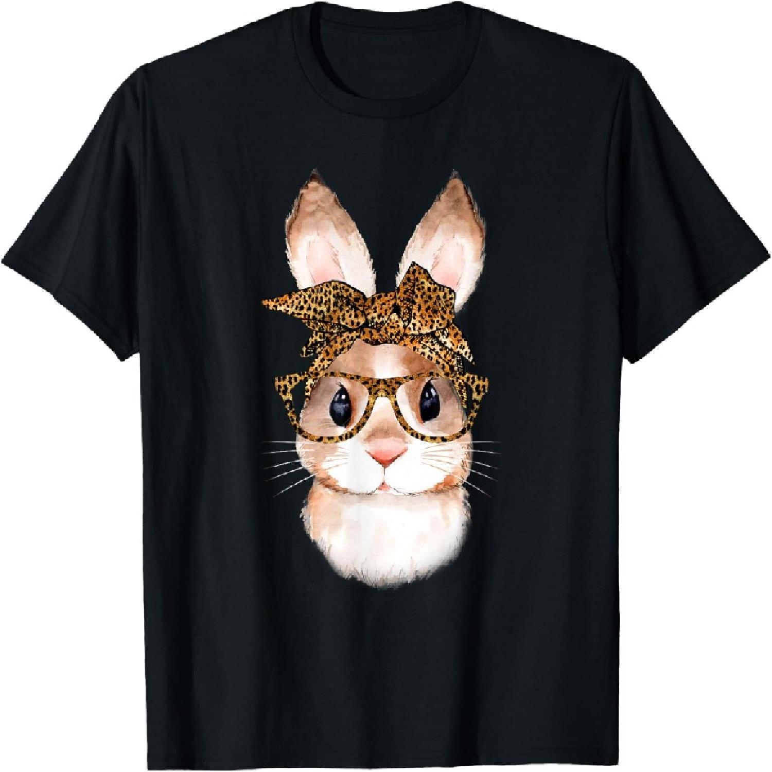 Cute Easter Bunny Mom Easter Leopard Year of the Rabbit T-Shirt XXXXXL разноцветный