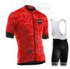 Strap short-sleeved cycling suit men's summer road cycling suit slim-fitting breathable cycling suit
