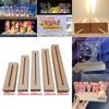 Resin Art Rectangle LED Lights Display Base Pedestal Crystal Wooden Lighted Base Stand Night LED Light Lamp Base LED