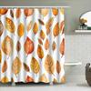 Vibrant Autumn Leaves Shower Curtain Modern Bathroom Decor For Home Living Room Warm Color Waterproof Fabric Easy Installation