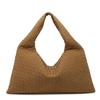 Cross-border woven bags for women's autumn and winter new matte woven bags, shoulder underarm bags, large-capacity tote bags, factory wholesale