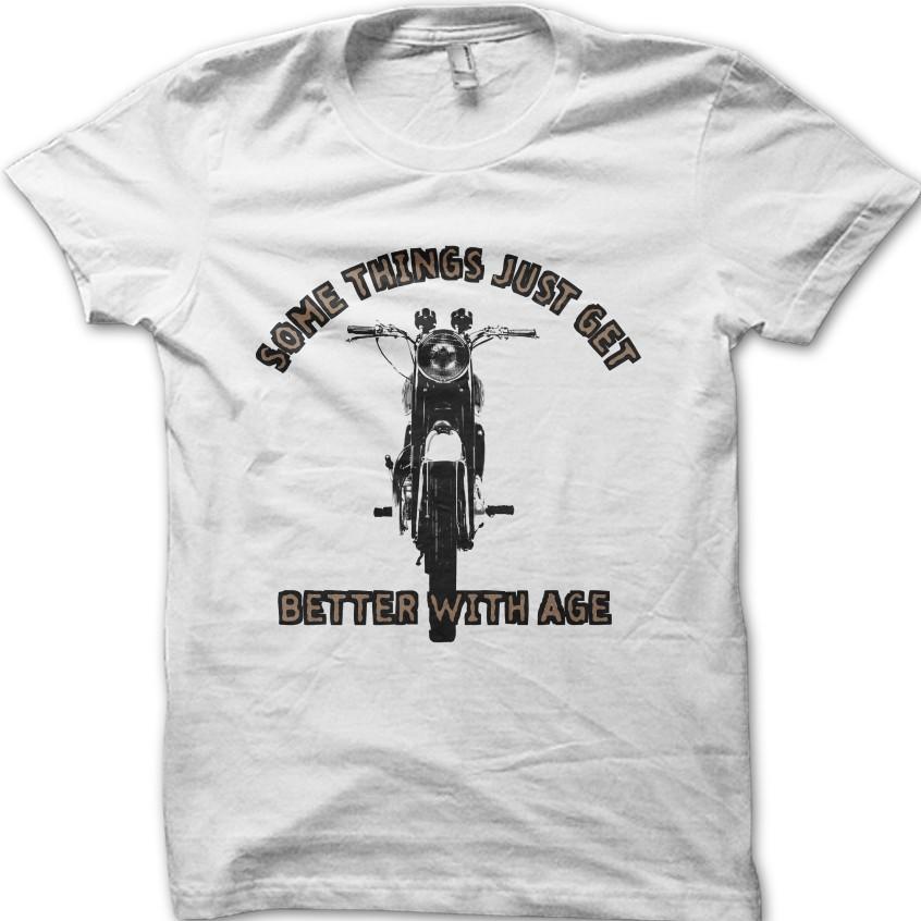 Some Things Get Better With Age Vintage Biker Motorcycle Classic T-Shirt 06021 XL