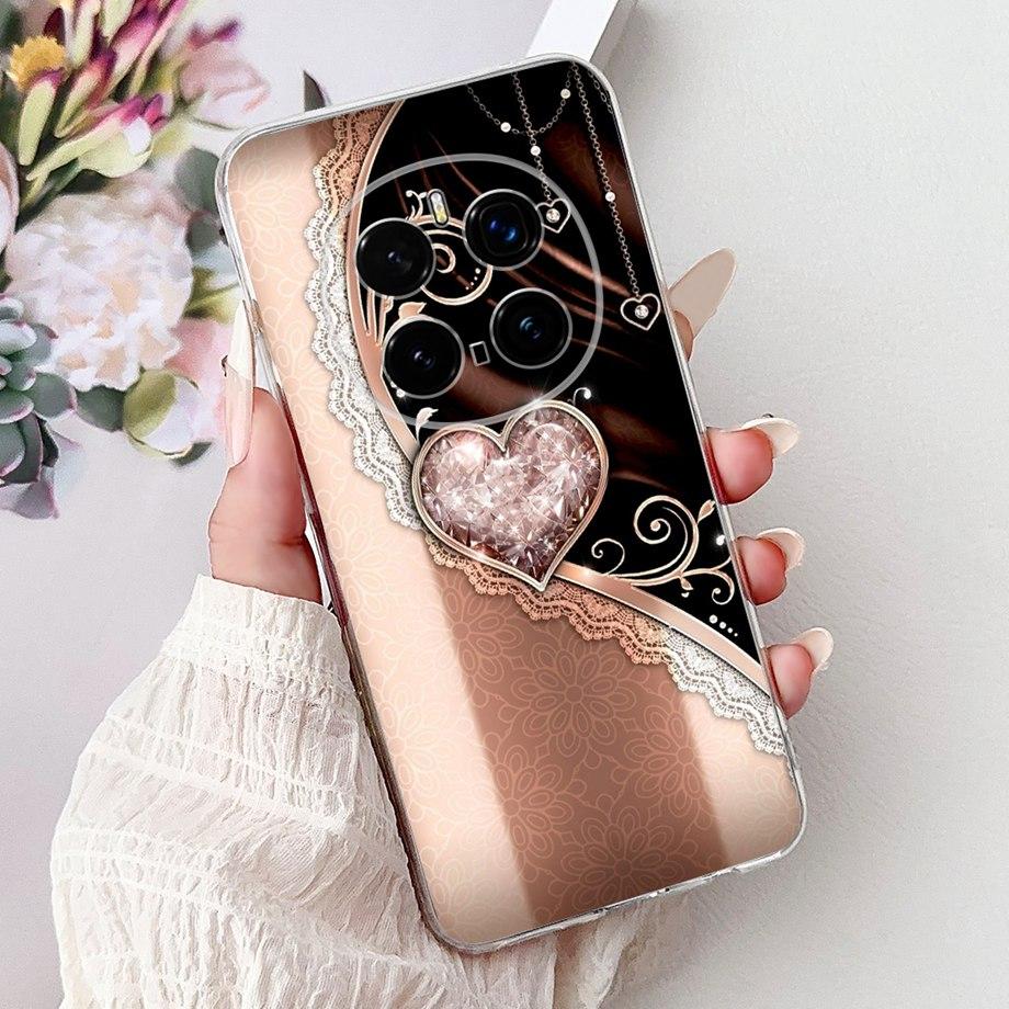 For Honor Magic 7 Pro Phone Case Magic7 Magic 6 Lite 5 Lite Back Cover Girly Fashion Flower Butterfly Paintong Soft TPU Bumper