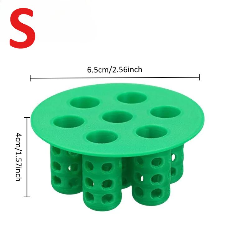 1/5Pcs Plant Seedling Tray 7 Holes Germination Planter Pots Mini Breathable Propagation Box Grow Seed Root Starter Hydroponic Planters S-1PC