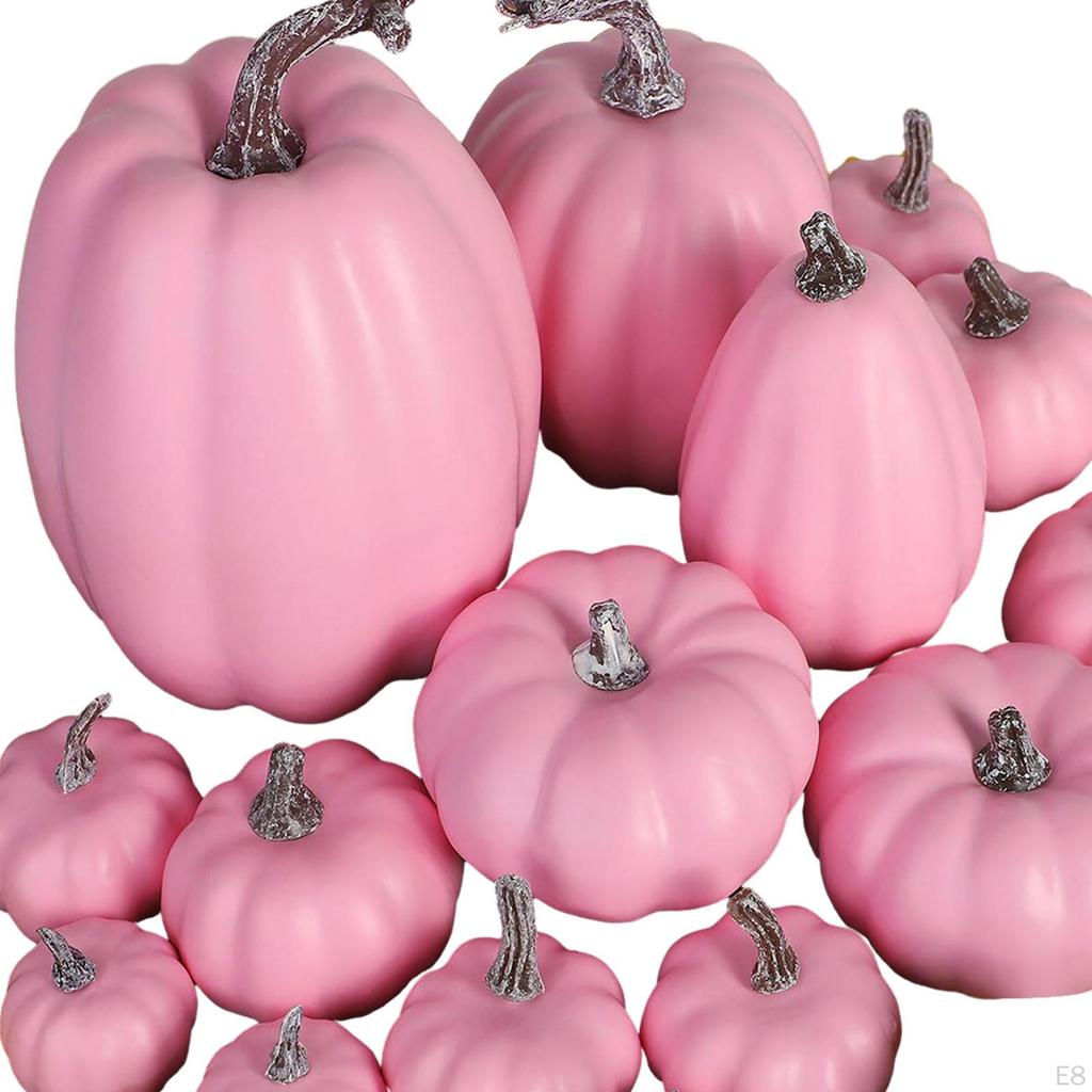 16 Pieces Artificial Pumpkins Harvest Decorative Home Decoration Lifelike Foam for