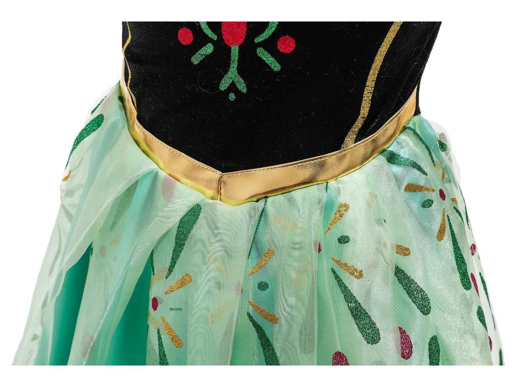 2023 Summer Frozen Princess Anna Dress for Girls - Birthday & Holiday Performance Outfit