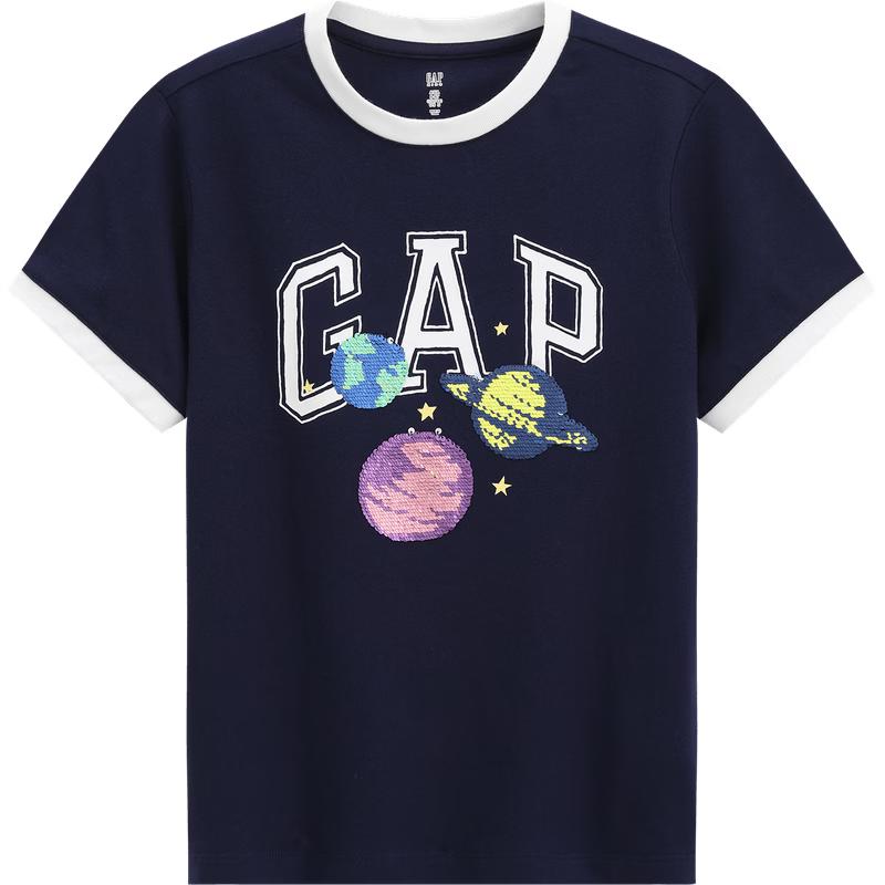 

GAP Футболка с коротким рукавом для мальчика с логотипом и пайетками 130 cm (8-9Y)