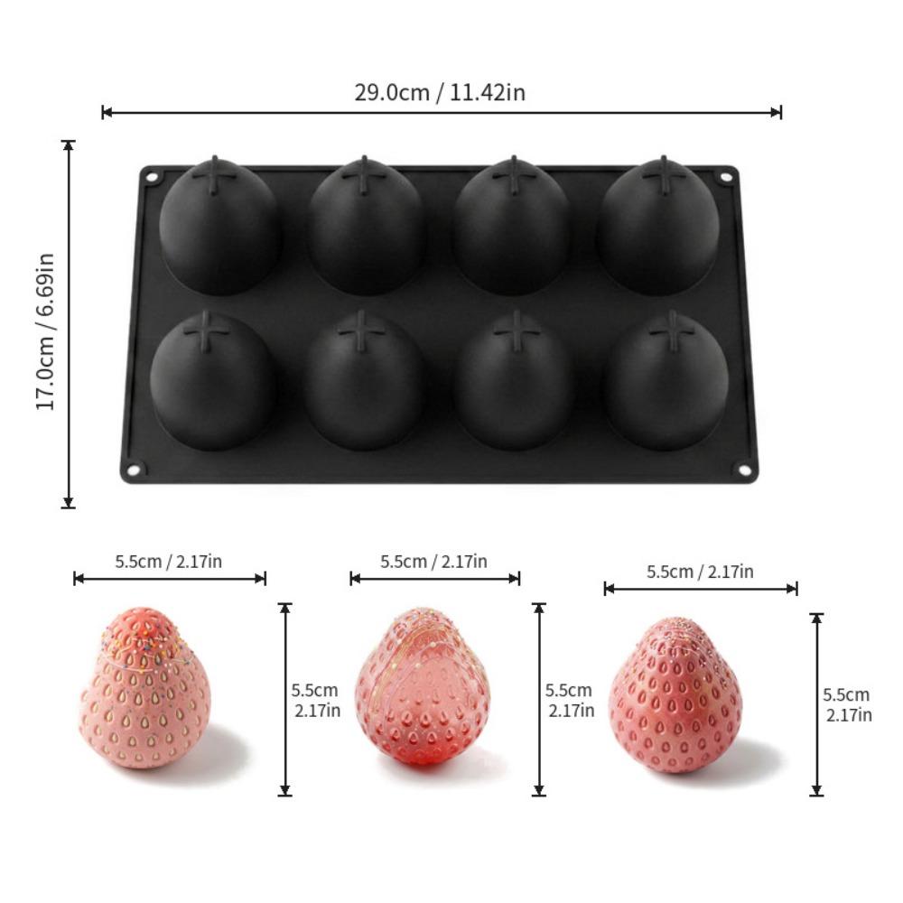 Fruit Shaped Chocolate Dessert Mold Food-Grade Silicone Baking Cake Molds Pastry Making