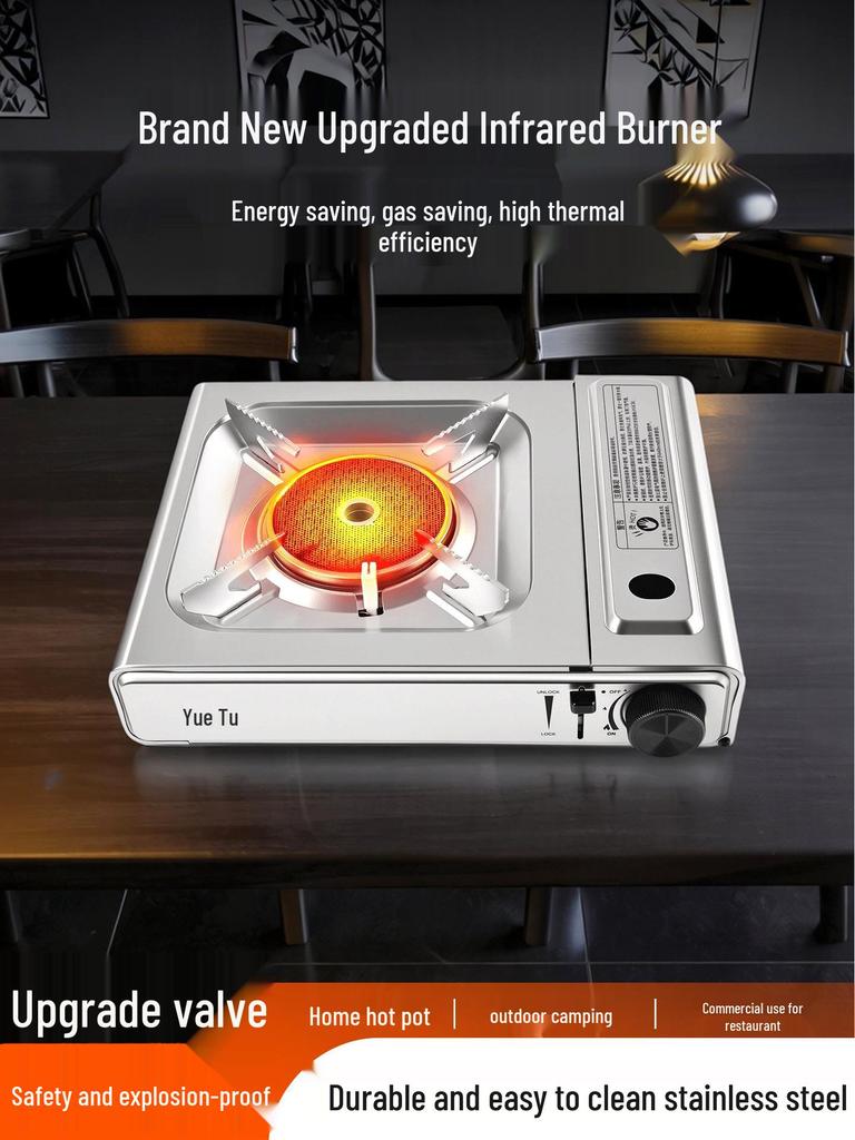 Infrared Portable Gas Stove: Outdoor Camping Picnic Equipment Set