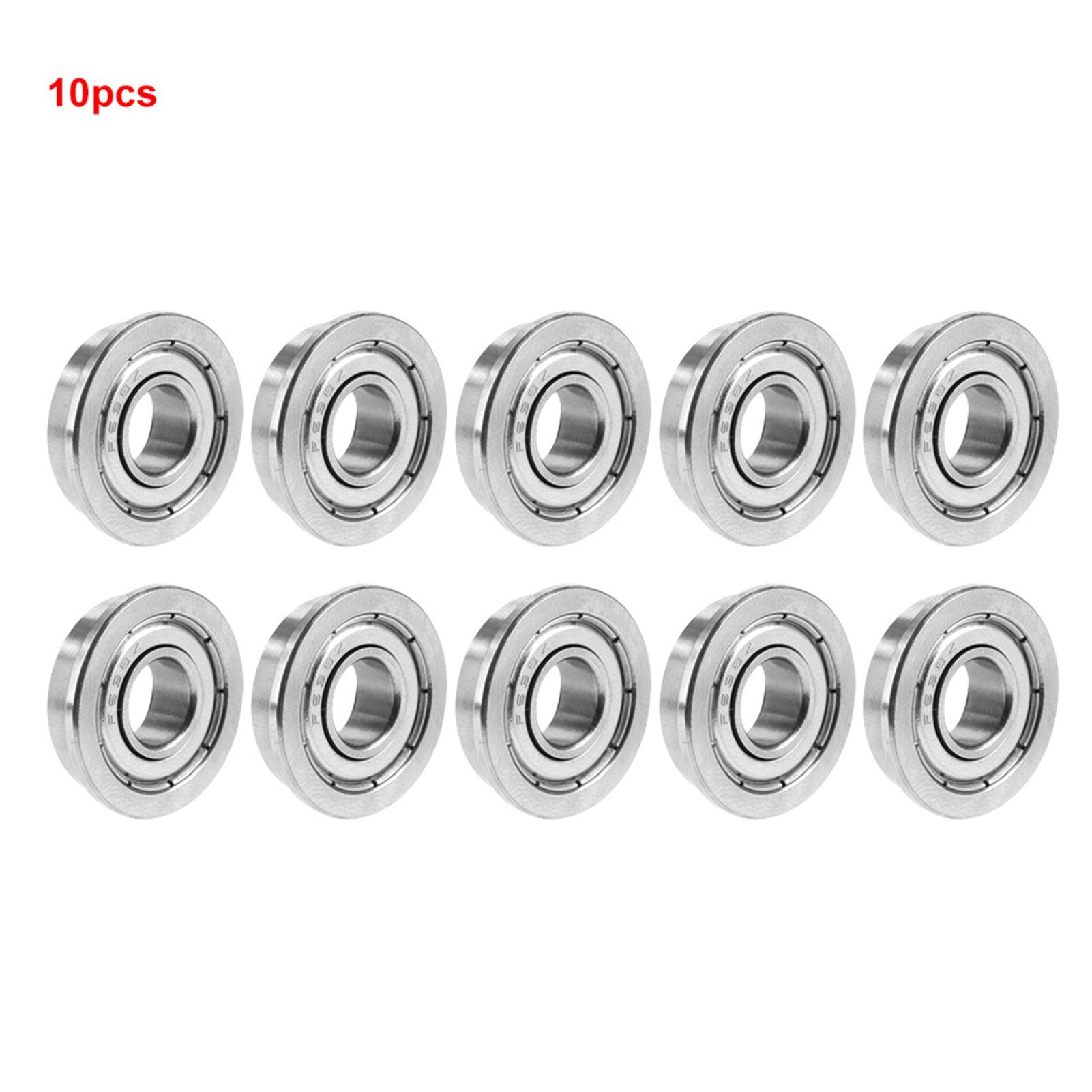 

10pcs F698ZZ Double shielded Miniature Flanged Bearings 8*19*6mm