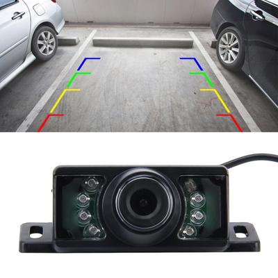 7 LED IR אינפרא אדום עמיד למים ראיית לילה מצלמה אחורית עבור GPS לרכב, זווית צפייה רחבה: 170 מעלות (DM320P)(שחור)