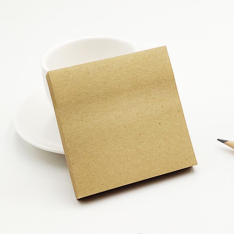 

Kraft Lined Sticky Notes Memo Pad - Tearable & Reusable for Students