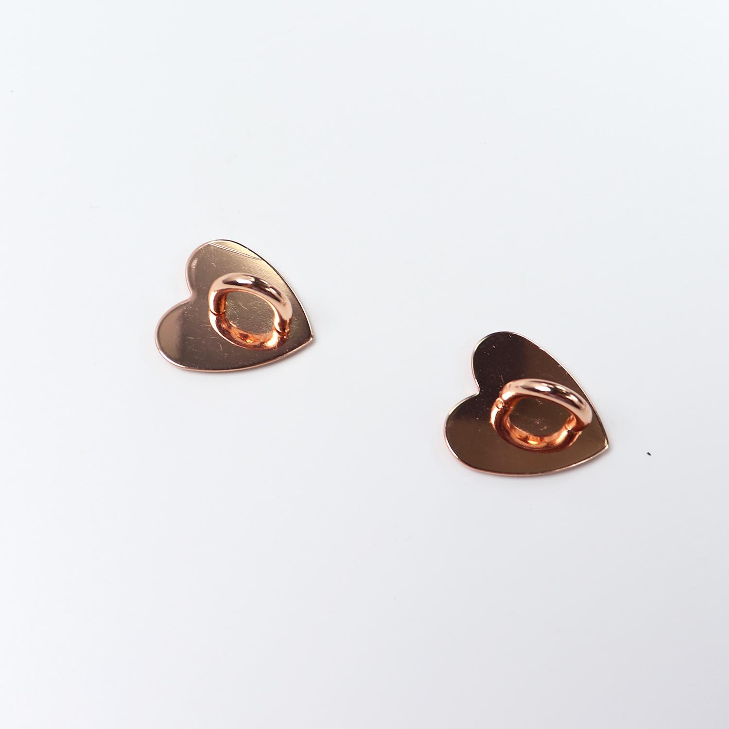 

2Pcs Metal DIY Phone Case Accessories Adhesive Pendant Heart-shaped Base Pendant Universal Hook