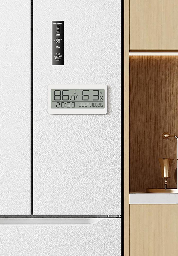 Silent LCD Desktop Alarm Clock with Temperature & Humidity Display