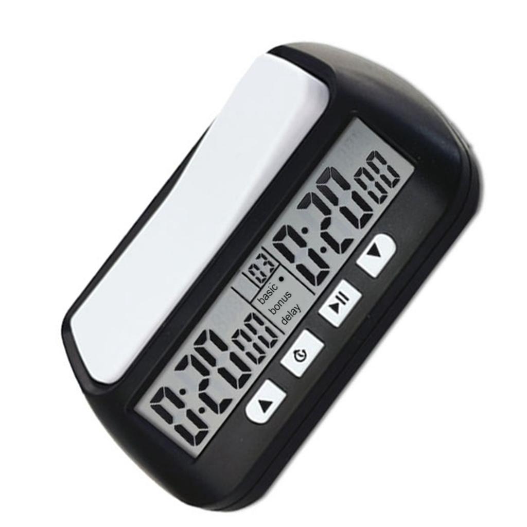 Sjakkklokke Digital Sjakktimer med Hørbar Alarmfunksjon YS 902 Svart Engelsk Versjon