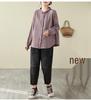 Women's Artistic Retro Embroidered Cotton Linen Shirt - Loose Casual Top for Spring 2026 Arrival