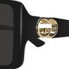 Gucci Logo Square Sunglasses Unisex Sunglasses Black GG1692SA001