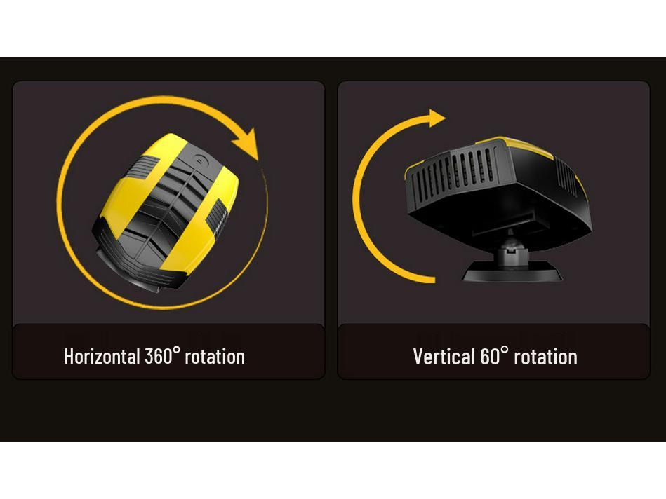 12V Car Heater & Defogger with Hot/Cold Settings for Defrosting Snow