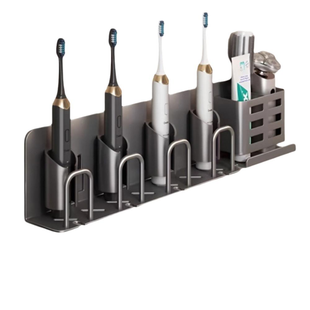 Samolepicí úložný stojan na zubní pastu Vodotěsný závěsný držák na zubní kartáčky Toaletní potřeby