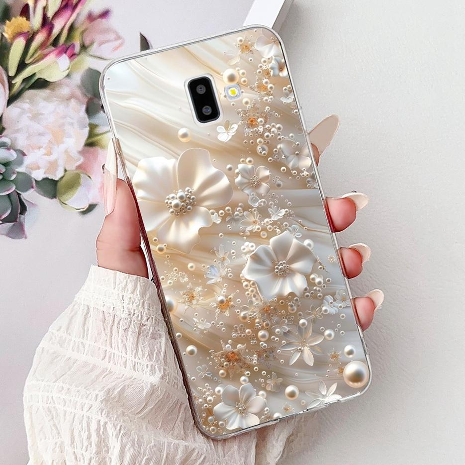 For Samsung Galaxy J6 Plus Case SM-J610F Cute Fashion Love Heart Painted Cover Soft Silicone Case For Samsung J6 J600F J6+ Shell