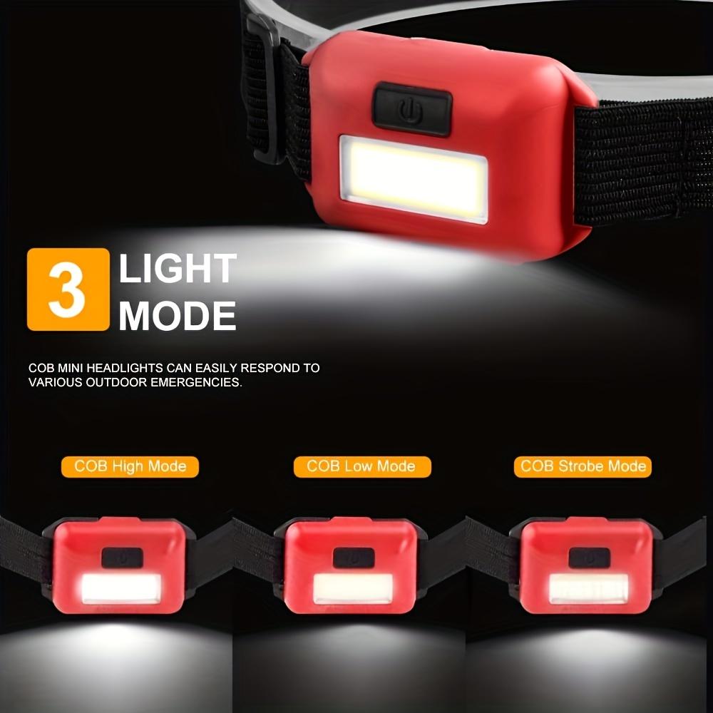 1PC COB Headlamp Waterproof Using AAA Battery Excluding Batteries Portable Outdoor Mountaineering Night Riding Fishing Headlight