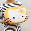 MORIPiLO Sanrio Characters Hello Kitty Body Pillow (Face-Cut Cushion) Skin-Friendly Micro Fabric Plush Toy Nap Pillow Yellow 32x23x10cm by Morishita