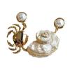 Handmade Alloy Seaside Charm Earrings Asymmetric Shell Crab Drop Design Ear Accessories for Special Event Gift