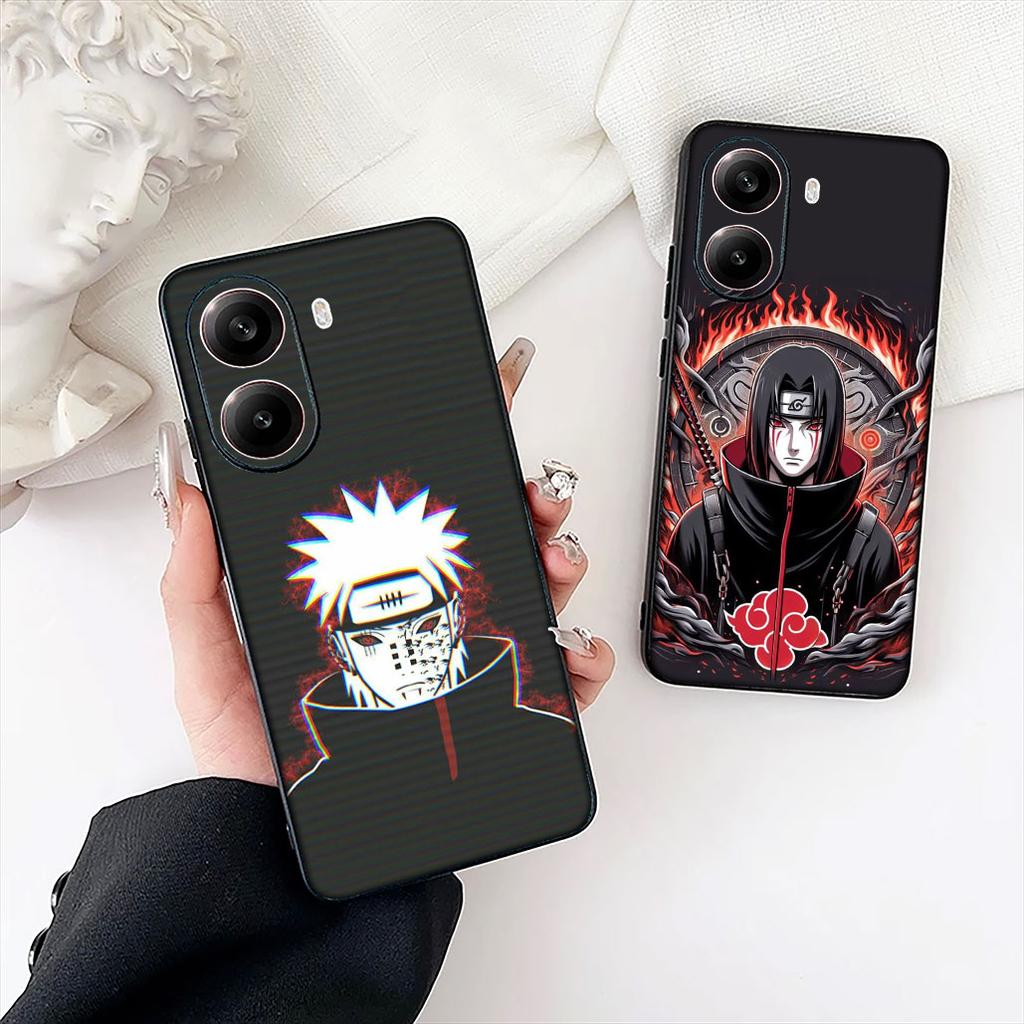 Akatsuki Narutos Itachi Uchiha Sasuke Pain Phone Case for Xiaomi Redmi Note 13 14 ProPlus Pro Plus 14C A4 13C Pro+ Note14 Cover