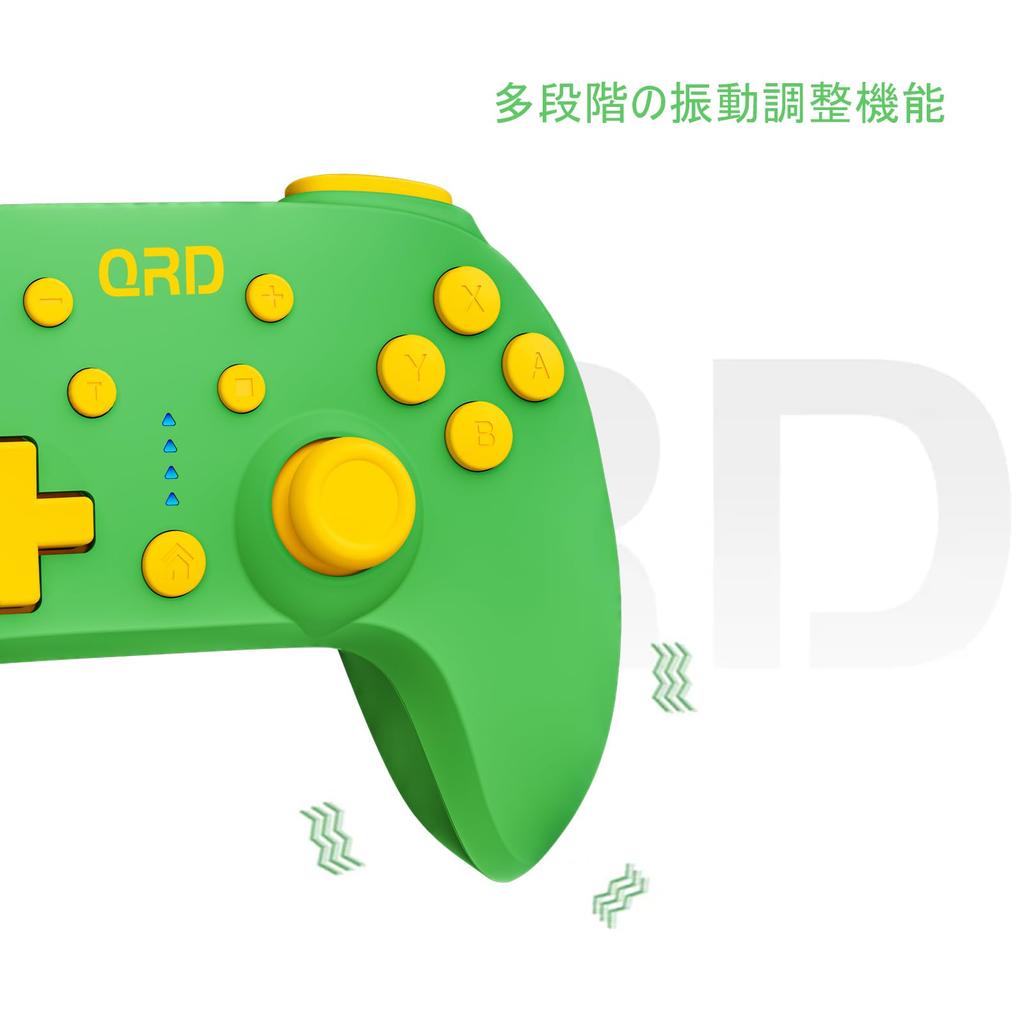 QRD Junior E5 Cute Mini Compatible with Green Gamepad, Pocket-Sized Controller, Switch/PC/Android/IOS,