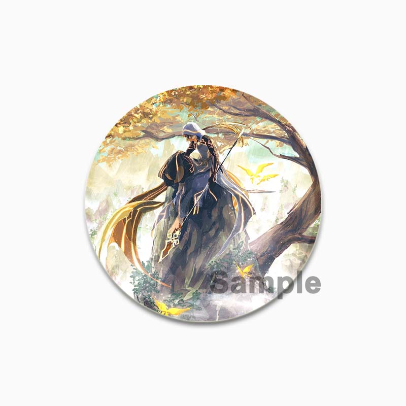 32/44/58MM Alloy Pins for Backpack Hat  Icon Cartoon Brooch  Genshin Impact Pin Fashion Jewelry Accessory