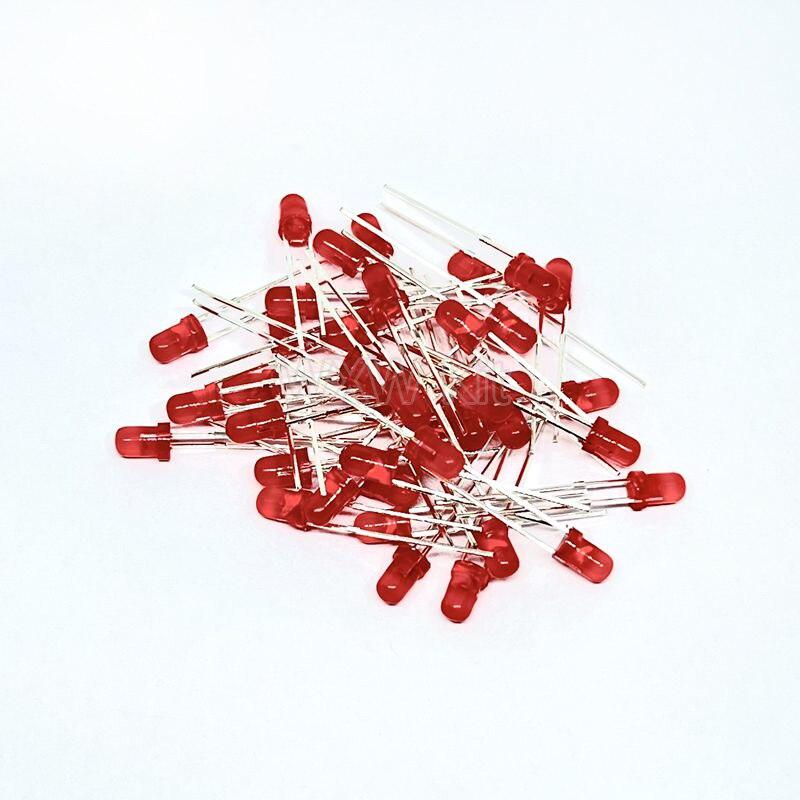 100PCS/LOT 3mm 5mm LED Diode  White Green Red Blue Yellow DIP F3 F5 Leds Light Emitting Diodes Electronic