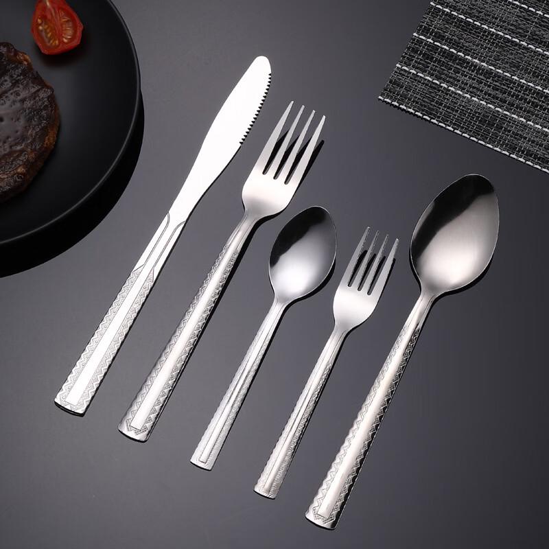Ru Han Beaded Stainless Steel Large Fork Set