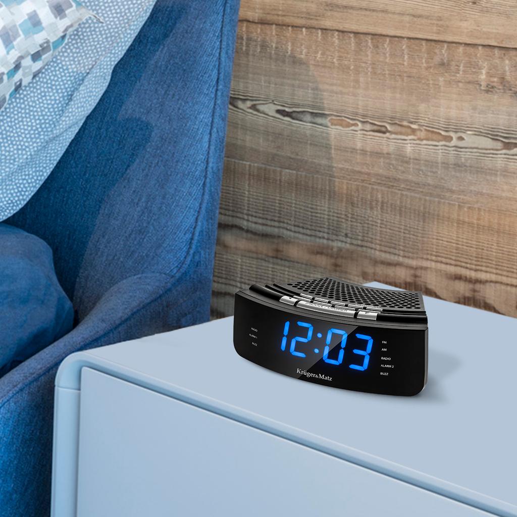 AM FM AUX alarm clock radio Kruger&Matz