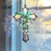 Sun Catcher for Window Lily of The Valley Suncatcher, Acrylic Stained Glass Style Hanging Elegant Home Decoration Ornament with Metal Chain,