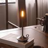 USB Charging Candlelight Table Lamp Touch Control LED Light Source LED Candle Lamp Metal Construction Simple Design
