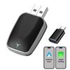 Carplay Android Auto Wireless Adapter 2 in 1 Carplay Adapter for OEM Car Stereo with USB Plug and Play Wired To Wireless