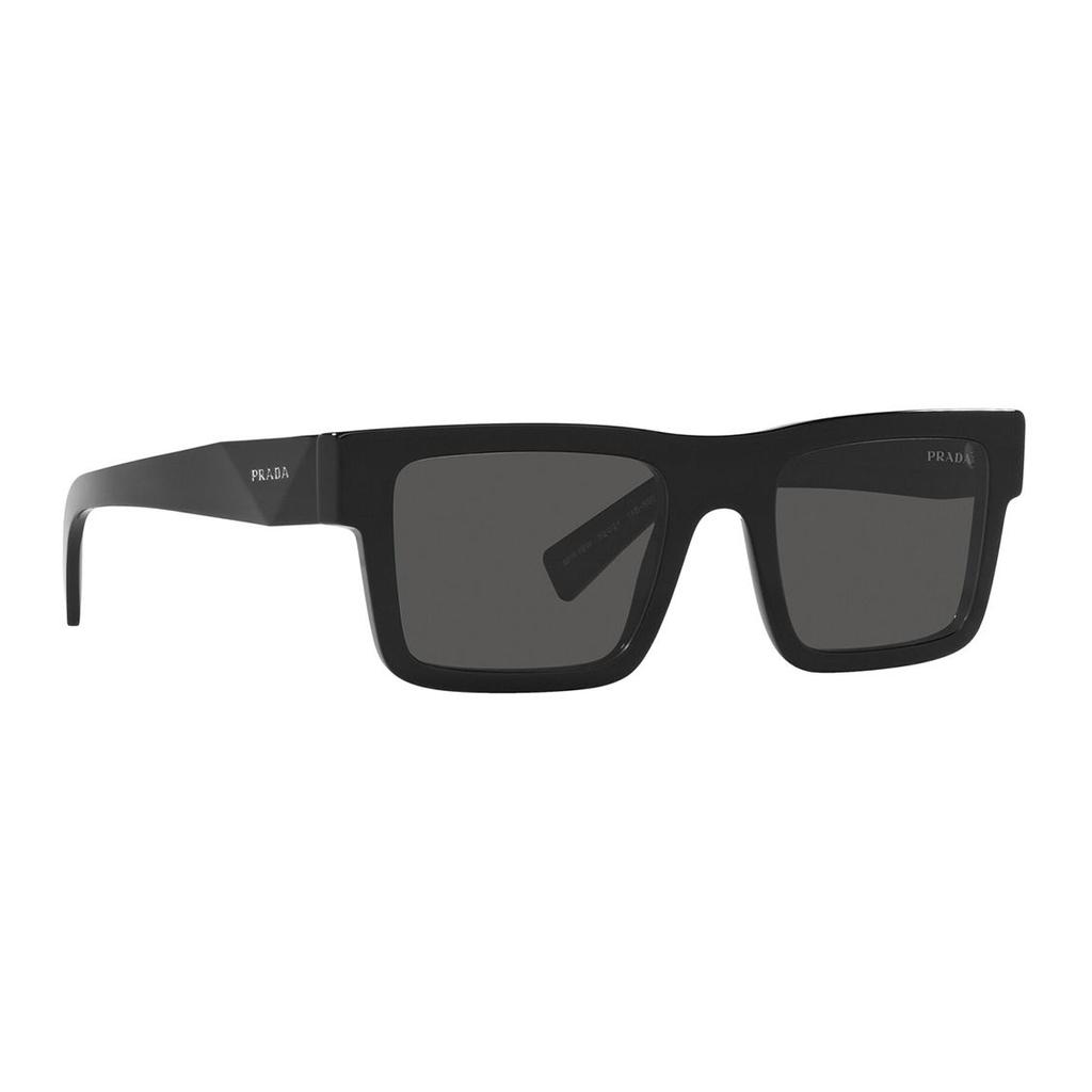 Prada Fashion Casual Rectangular Plate Sunglasses Unisex Sunglasses Black PR-19WS1AB5S0
