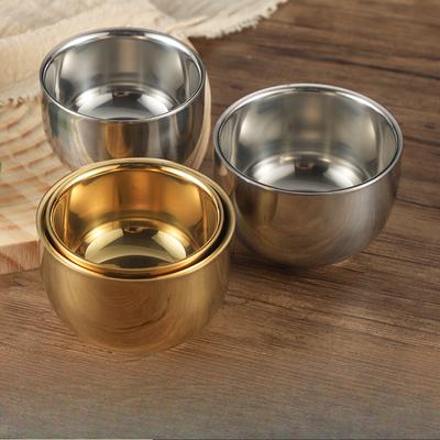 1-5pcs Stainless Steel Cup Thicken Coffee Milk Mug Heat Insulation Unbreakable Multi-function Teacup Soju Baijiu Teaware Barware