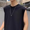 Men's Loose Fit Solid Color Sleeveless Summer T-Shirt