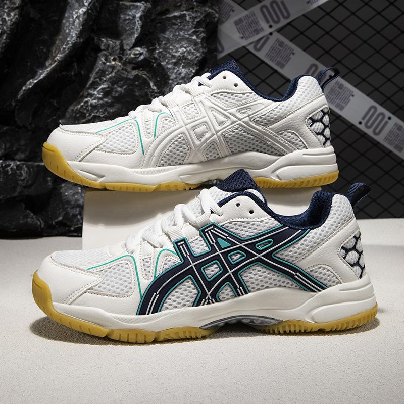 New badminton shoes men's shoes professional competition tennis sports shoes breathable non-slip beef tendon sole volleyball table tennis shoes