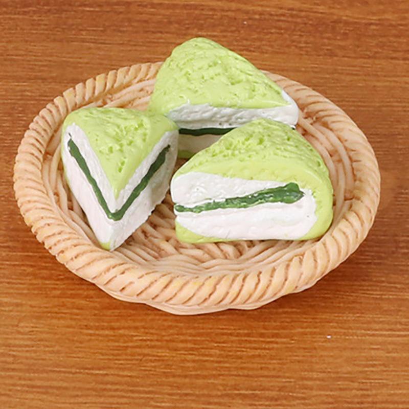 1/12 Dollhouse Mini Bread Hamburger Juice Set Simulation Kitchen Breakfast Food For Dolls House Decor Kids Pretend Play Toys