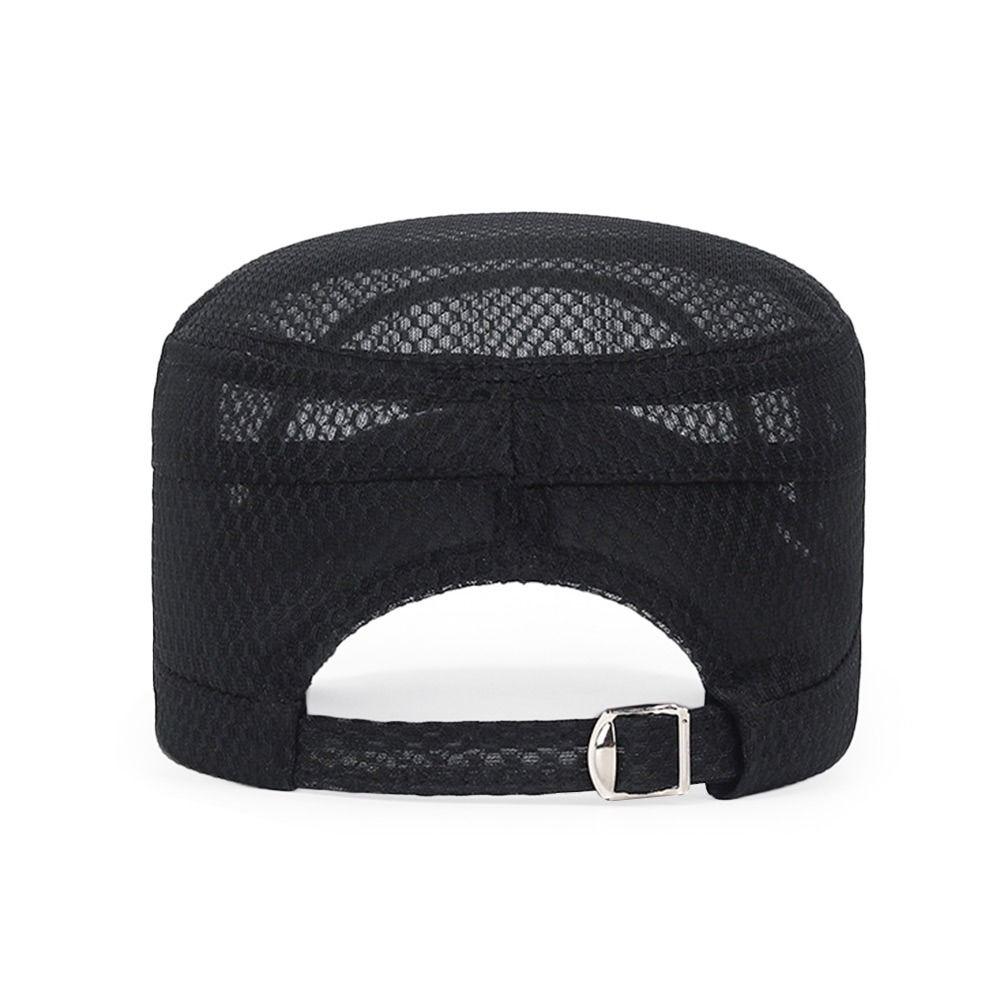 Spring Summer Anti-UV Baseball Cap Breathable Adjustable Cadet Hat Casual Outdoor Flat Top Cap Men