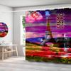 European Retro Scenery City Street View Printed Shower Curtain Waterproof Bath Bathroom Curtains Home Decor Curtains With Hooks