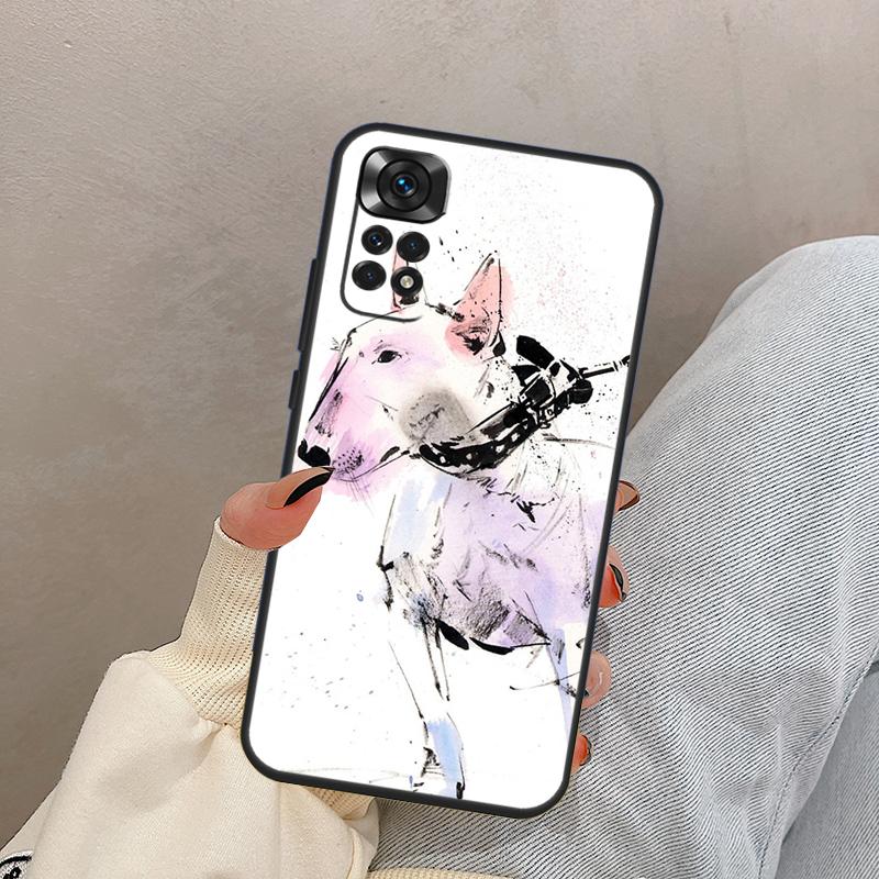 English Bull Terrier Dog For Xiaomi Redmi Note 13 10 12 11 14 15 Pro Plus Case Cover For Redmi 15 13C 12C 14C 10C 15C